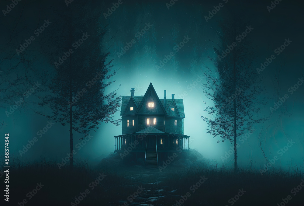 Scary Old Haunted House In The Woods Dwelling Of A Witch A Sorcerer scary-old-haunted-house-in-the-woods-dwelling-of-a-witch-a-sorcerer