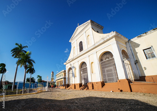 church in Trynidad main square cuba