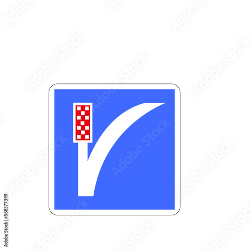 Panneau routier: Voie de détresse