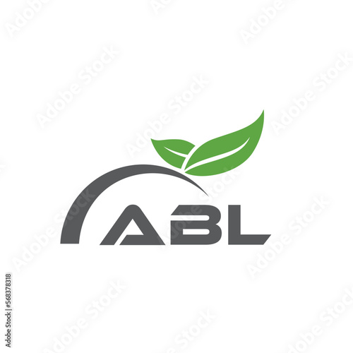 ABL letter nature logo design on white background. ABL creative initials letter leaf logo concept. ABL letter design. photo