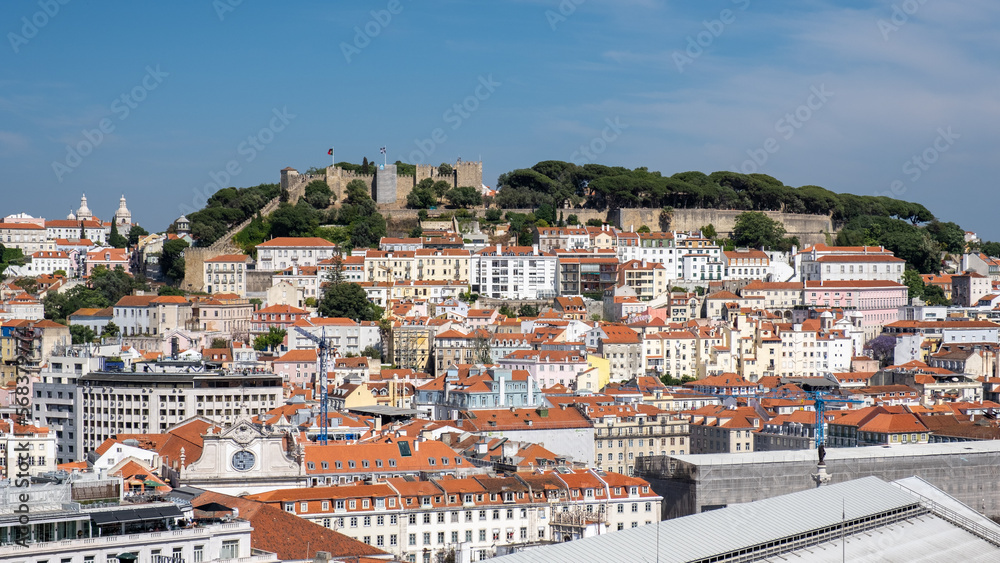 View of Lisbon's historic city center