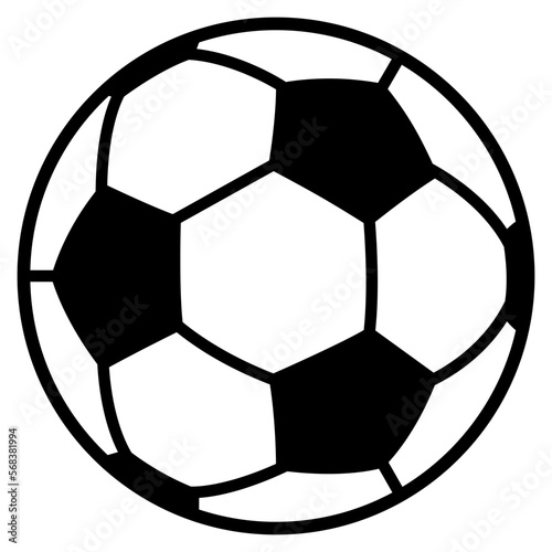 Naklejka soccer ball icon illustration
