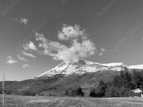 Mountain in the central of Italy in Abruzzo region.