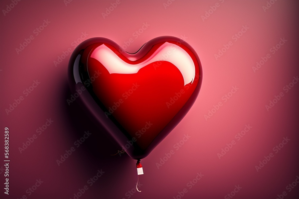 Heart shaped balloon: Valentine's Day, Love