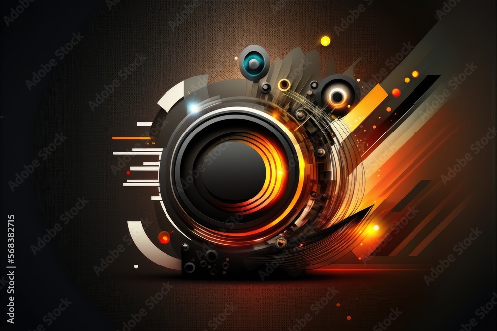Futuristic technology abstract generative ai background with lines for network and big data server of speed fast internet Futuristic technology abstract generative ai background with lines for network and big data server of speed fast internet