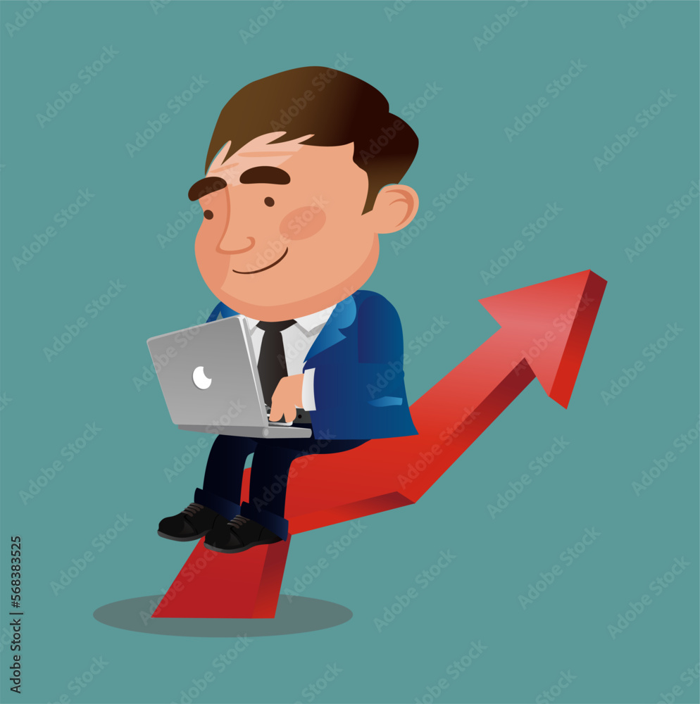 Businessman resting in armchair with legs up Businessman resting in armchair with legs up