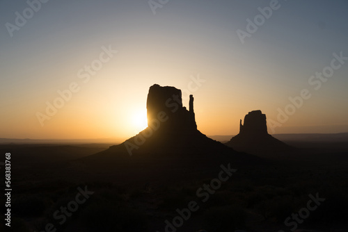 monument valley sunset