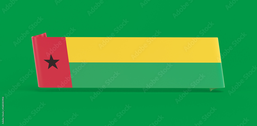 Fototapeta premium Guinea Bissau Flag Banner