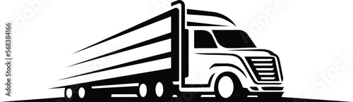 Logistics tracking and transport logo design