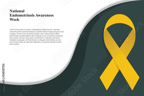 National Endometriosis Awareness Week background.