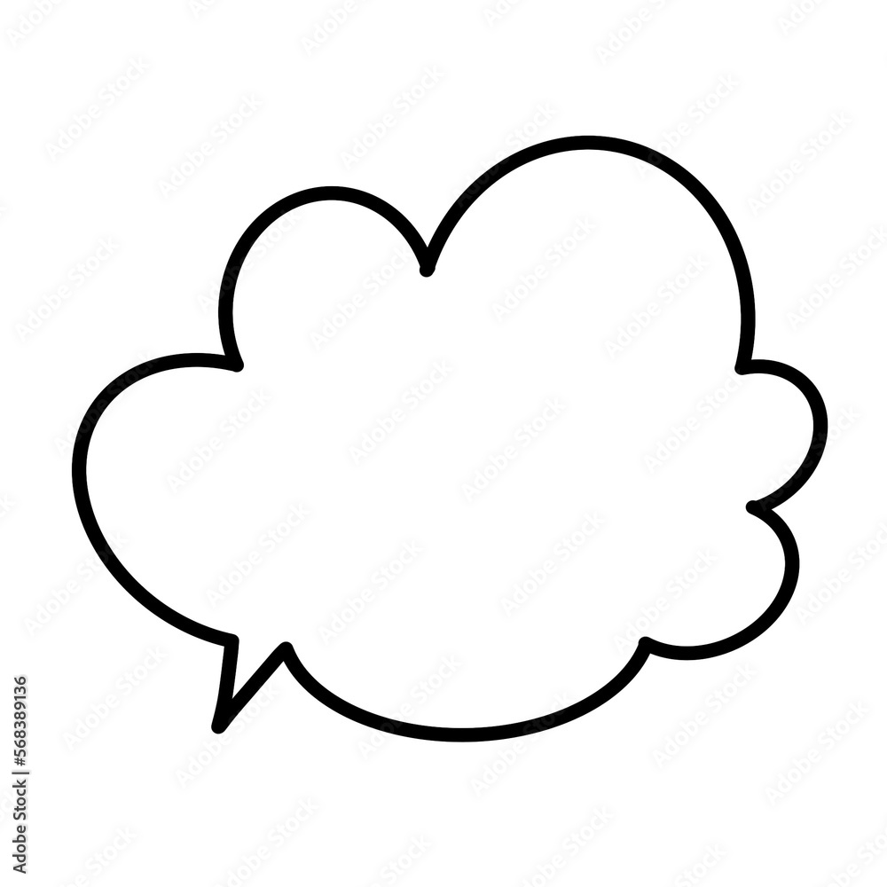 Conversation Speech Bubble Chat Doodle Hand Draw isolated Conversation Speech Bubble Chat Doodle Hand Draw isolated