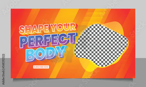 Corporate Business YouTube Thumbnail or Editable Creative Video Thumbnail for video cover template.