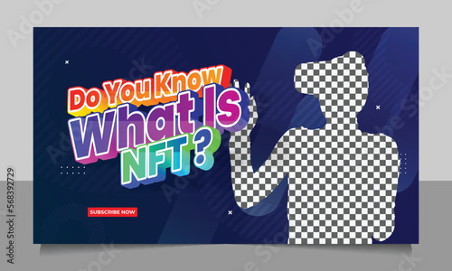 Corporate Business YouTube Thumbnail or Editable Creative Video Thumbnail for video cover template.