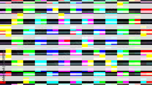 Colored Error Noise Lines Pixels Abstract Glitch Screen Background