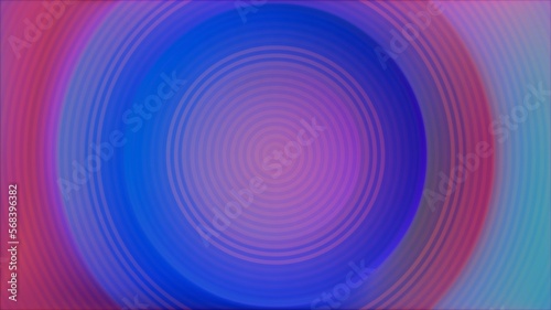 Glow Circle Shape with Grid Scan Lines Screen Colored Trendy Spheres Motion Background