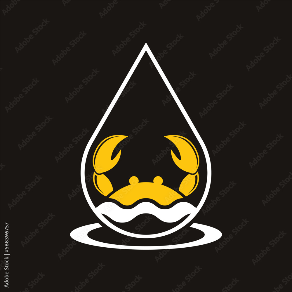 Crab seafood logo template vector icon Crab seafood logo template vector icon