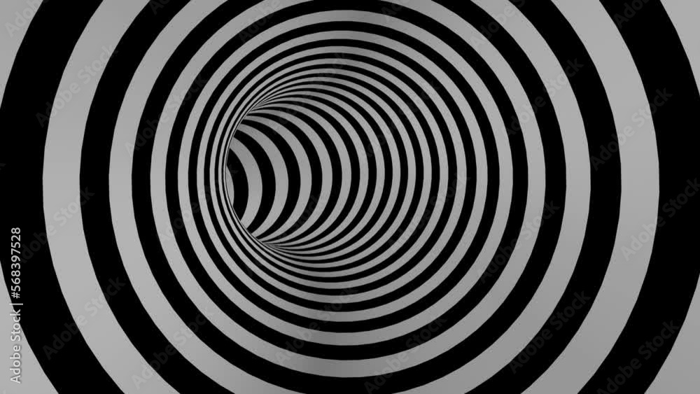 Hypnotic Tunnel Long Loop 3D Video Animation