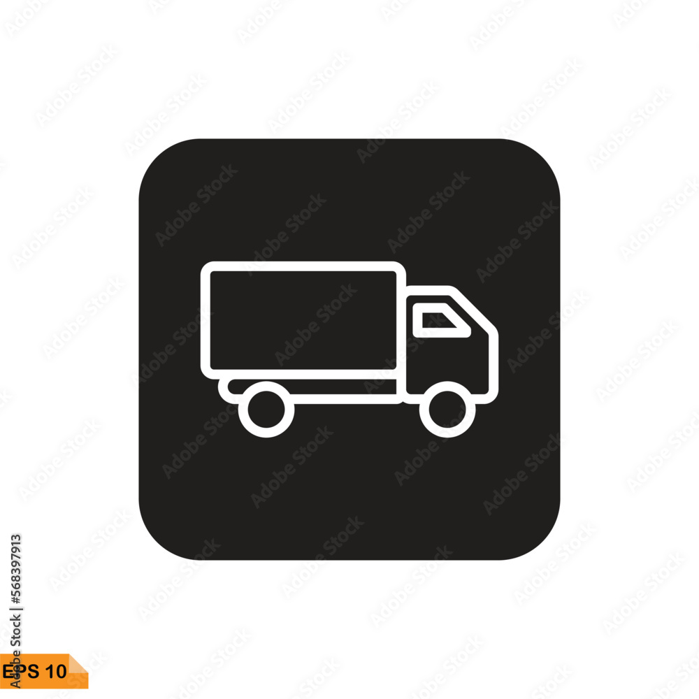 Icon vector graphic of truck Icon vector graphic of truck