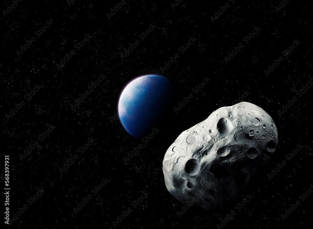 A dangerous asteroid could destroy life on the planet. The space rock has approached the Earth. A dangerous asteroid could destroy life on the planet. The space rock has approached the Earth.