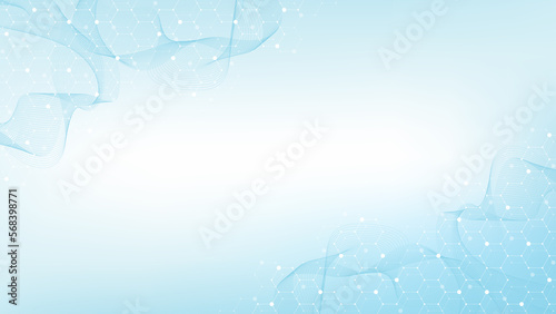 Health care and medical pattern innovation concept science background design. Abstract geometric hexagons shape medicine and science background, illustration.