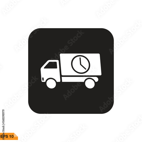 Icon vector graphic of Truck faster