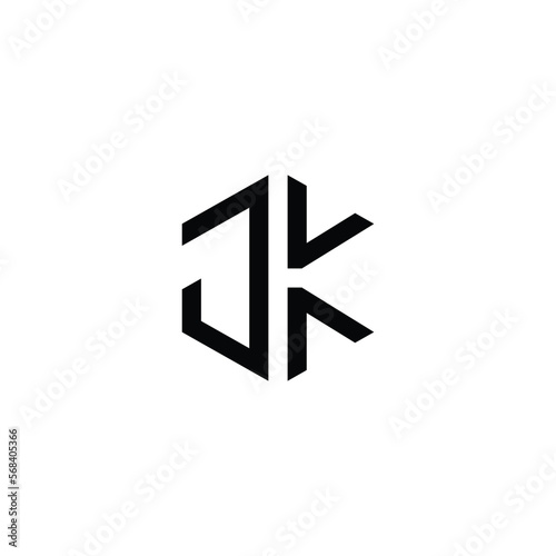 Letter JK or KJ Logo Design (ID: 568405366)