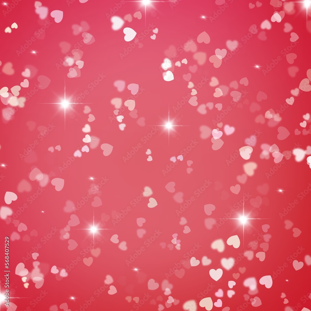 Hearts Bokeh Gradient Background, Valentine's Day Hearts Bokeh Gradient Background, Valentine's Day