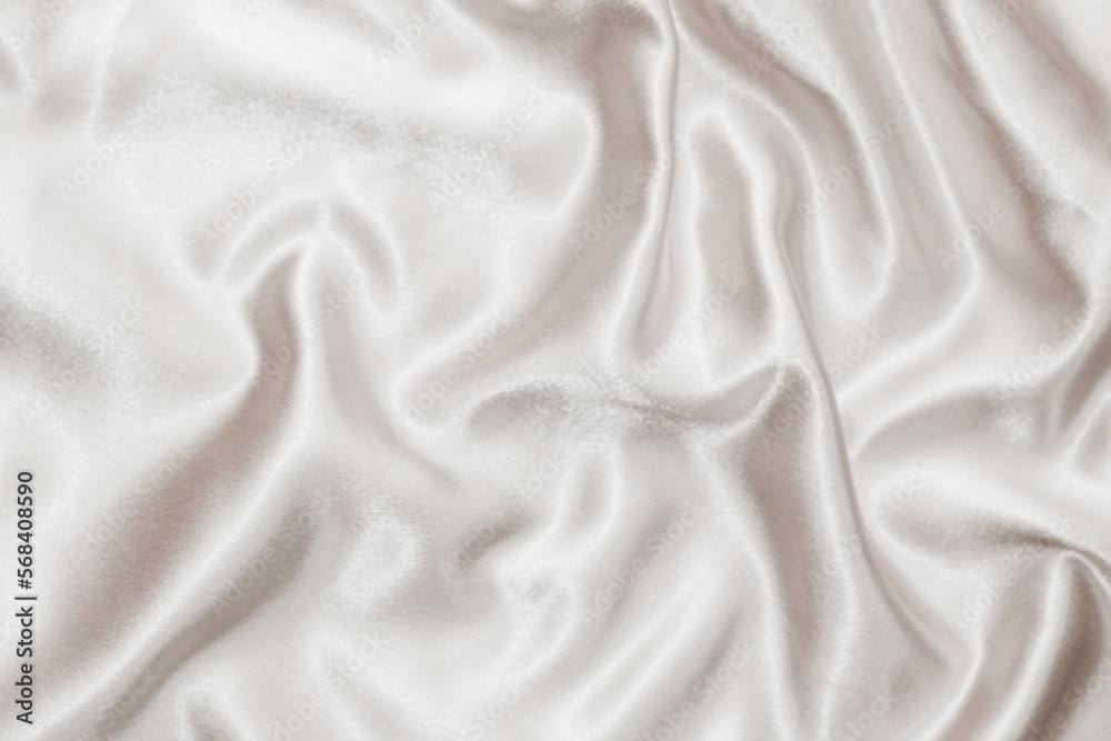 Fototapeta premium White silk fabric texture, Satin fashion Background for content