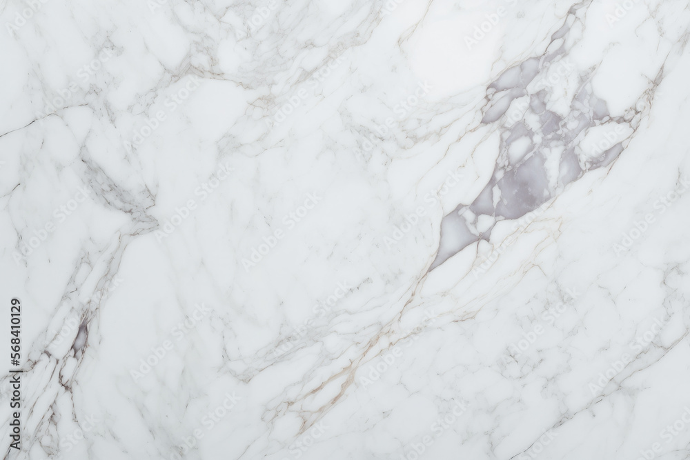 Fototapeta premium Luxury white marble texture background, high-end natural stone material interior design, wallpaper, backdrop, banner and architecture, Generative AI.