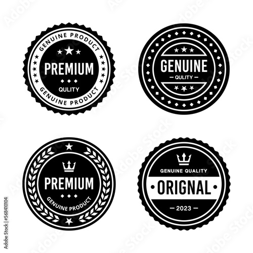 Classic Vintage Retro Premium Vector Badge, Emblem, Logo, Label, Sticker, Stamp, Symbol, Seal, Banner Frame Collection Set