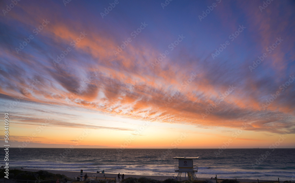 Sunset in Scarborough beach