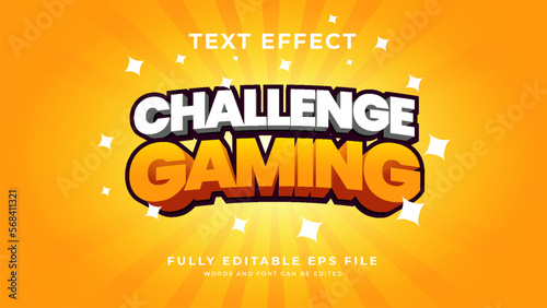 Challenge Gaming text effect
