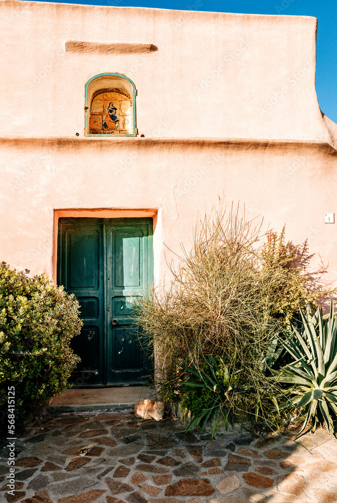 Fototapeta premium Ischia island, traditional door