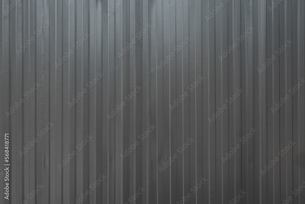 Fototapeta premium Dark grey steel side panel container can be decorated and create a container texture background