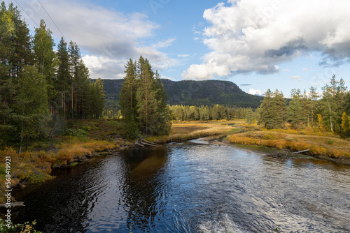 Numedalslågen, one of the longest rivers in Norway.
