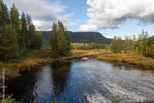 Numedalslågen, one of the longest rivers in Norway.