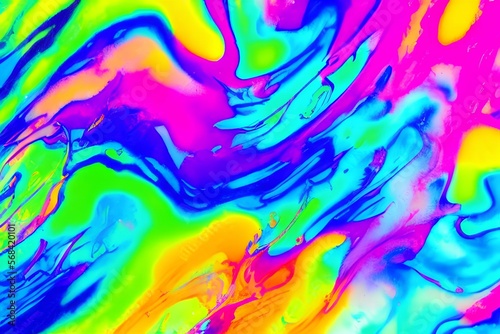 Motion color drop in water, Ink swirl, Colorful ink abstraction. Fancy dream underwater ink cloud - generative ai