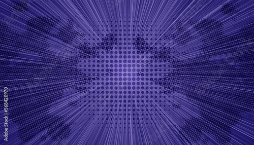abstract purple background with rays for comic or other