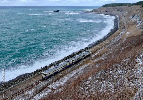 railway in the sea