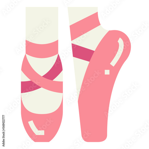 ballet flat icon style