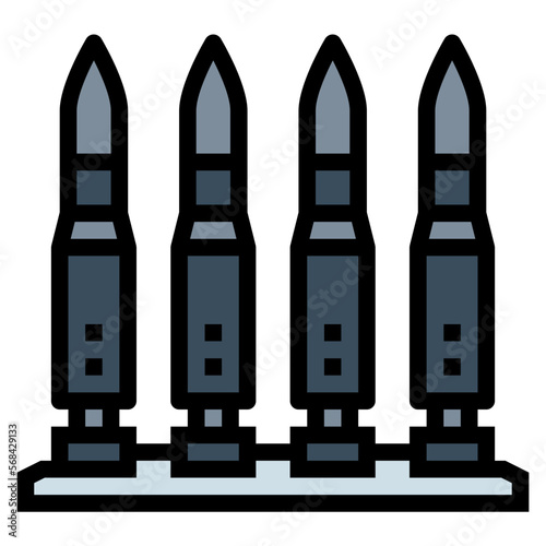 bullets filled outline icon style