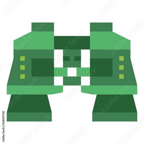 binoculars flat icon style