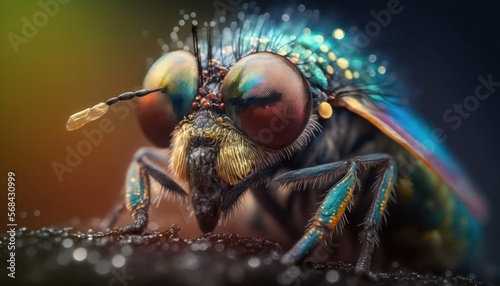 Insect head macro portrait.  © Sparrowski
