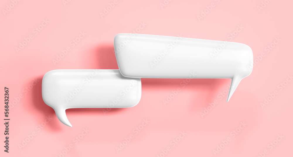 3D speech bubbles to use for photo compositions and illustrations for graphics. 3D Rendering 3D speech bubbles to use for photo compositions and illustrations for graphics. 3D Rendering