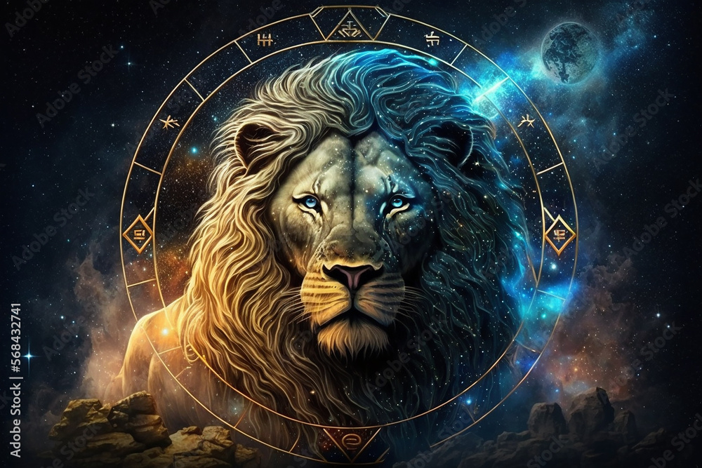 signo-le-o-do-hor-scopo-astrologia-ilustra-o-do-stock-adobe-stock