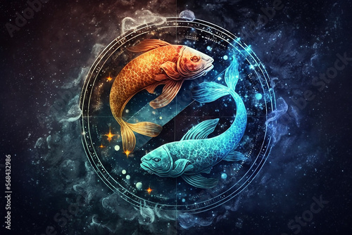 signo peixes astrologia e horóscopo  photo