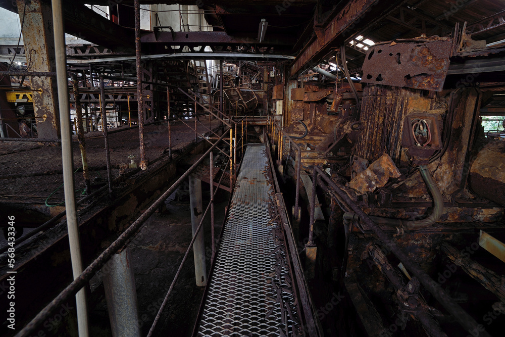 炭鉱施設の廃墟「選炭工場跡」