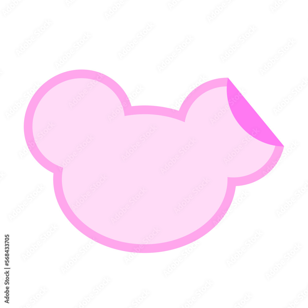 Cute peeling sticker