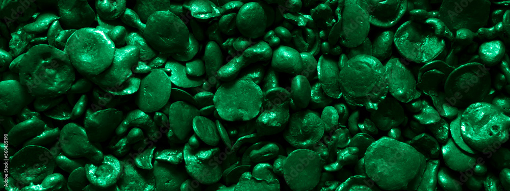 green metallic pebbles background or texture green metallic pebbles background or texture