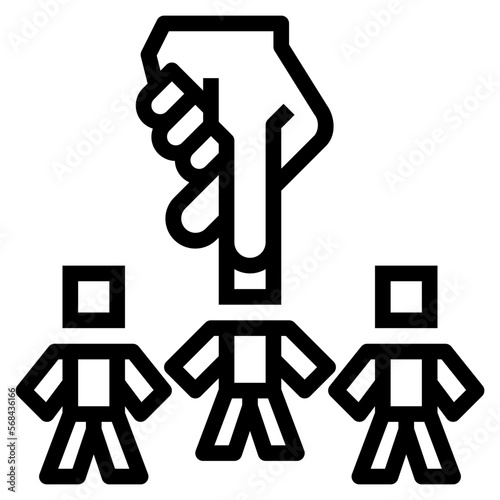 demotion line icon style